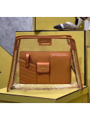 Fendi PVC Peekaboo Defender Mini Bag Cover Orange 2020