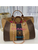 Chanel Deauville Large Shopping Bag A66941 Brown/Beige/Black 2021 02