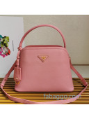 Prada Medium Saffiano Leather Prada Matinee Bag 1BA282 Pink 2020