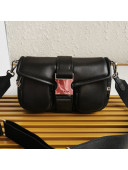 Prada Pocket Nappa Leather Bag 1BD295 Black 2021
