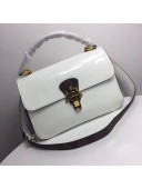 Louis Vuitton Patent Leather/Monogram Canvas Cherry Wood Handbag M53352 White 2018