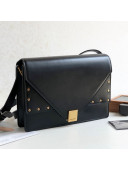 Saint Laurent Margaux Satchel Flap Bag in Smooth Leather 578056 Black 2019