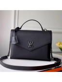 Louis Vuitton Mylockme Matte Top Handle Bag M55816 Black 2019