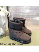 Prada Padded Nylon Fabric Ankle Boots 2UE019 Brown 2021 