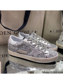 Golden Goose Super-Star Sneakers in Silver Glitter 2021