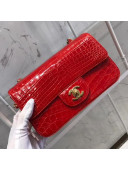 Chanel Alligator Skin Mini Flap Bag Red