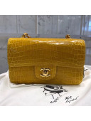 Chanel Alligator Skin Mini Flap Bag Yellow