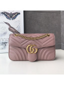 Gucci GG Marmont Small Shoulder Bag 443497 Nude/Gold 2021