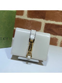 Gucci Jackie 1961 Leather Card Case Wallet 645536 White 2021