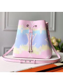 Louis Vuitton LV Escale NéoNoé MM Drawstring Bucket Bag M45124 Pink 2020