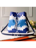 Louis Vuitton LV Escale NéoNoé MM Drawstring Bucket Bag M45126 Blue 2020
