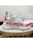 Louis Vuitton LV Archlight Leather Sneakers White/Pink 298 2020