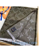 Louis Vuitton Monogram Cozy Wool Scarf 70x200cm M73458 Green 2020