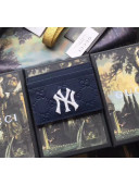 Gucci Card Case with NY Yankees™ Patch 547793 Royal Blue 2018