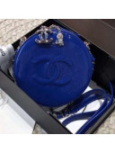Chanel Patent Leather Round As Earth Evening Bag A91946 Royal Blue 2018