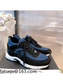 Chanel Fabric & Suede Sneakers G38033 Blue 2021
