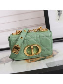 Dior Micro Caro Bag in Green Supple Cannage Calfskin 2021
