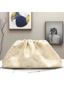 Bottega Veneta The Pouch Soft Oversize Clutch Bag in Smooth Leather Zabaione 2020