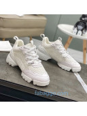 Dior D-Connect Sneakers in All White Mesh 2020