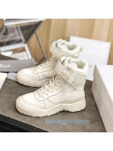 Dior Calfskin Boots Sneakers in White Calfskin 2020