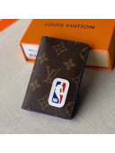 Louis Vuitton LV x NBA Pocket Organiser Wallet in Monogram Canvas Brown M80104 2020