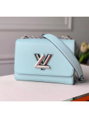 Louis Vuitton Epi Leather Twist MM Bag Light Blue M56372 2020