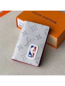 Louis Vuitton LV x NBA Pocket Organiser Wallet in Monogram Canvas White M80103 2020