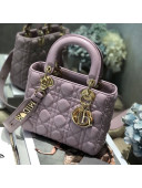 Dior MY ABCDior Small Bag in Cannage Leather Light Purple 2019