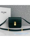 Celine Teen Small Classic Bag in Box Calfskin 192523 Dark Green 2020 (Top quality)