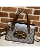 Gucci Horsebit 1955 GG Canvas Mini Top Handle Bag 645453 Beige 2021
