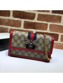 Gucci Queen Margaret GG Canvas Mini Bag 476079 Red 2021