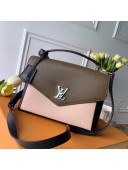 Louis Vuitton Mylockme Schoolbag Shaped Top Handle Bag M55323 Beige/Green/Black 2020