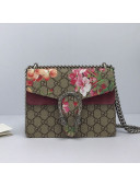 Gucci Dionysus GG Canvas Flora Mini Bag 421970 Burgundy 2021
