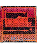Louis Vuitton Monogram Giant Silk Square Scarf 90x90cm M73357 Hot Pink 2020