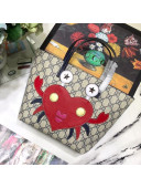 Gucci Children's GG Crab Tote 550758 Beige/Blue/Red 2019