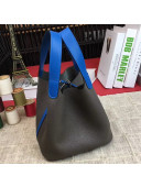 Hermes Original Togo Leather Picotin Lock PM/MM Bag Deep Grey/Blue