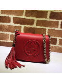 Gucci Soho Calfskin Mini Shoulder Bag 323190 Red 2021