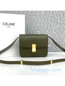 Celine Teen Small Classic Bag in Box Calfskin 192523 Olive Green 2020 (Top quality)