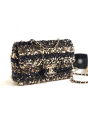Chanel Sequins Flap Bag AS0195 Gold/Black 2019