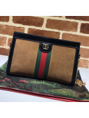 Gucci Ophidia Small Shoulder Bag in Suede 503877 Black/Brown 2020