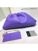 Bottega Veneta Large Pouch Soft Voluminous Clutch Bag Purple 2020 576227L 