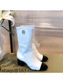 Chanel Leather CC Charm Short Boots White 2021