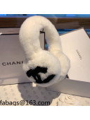 Chanel CC Fur Earmuff White 2021