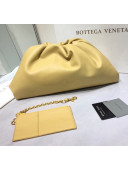 Bottega Veneta Large Pouch Soft Voluminous Clutch Bag Yellow 2020 576227L