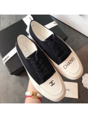 Chanel Canvas Asymmetric Sneakers Black 2020