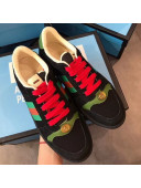 Gucci Screener Suede Sneaker 577684 Black 2019