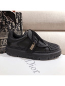 Dior DIOR-ID Sneakers in Black Rubber and Calfskin 2020