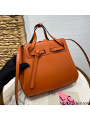Loewe Lazo Mini Tote Bag in Box Calfskin Leather Orange 2021