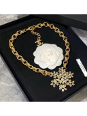 Chanel Chain Snowflake Necklace 2019