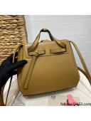 Loewe Lazo Mini Tote Bag in Box Calfskin Leather Apricot 2021